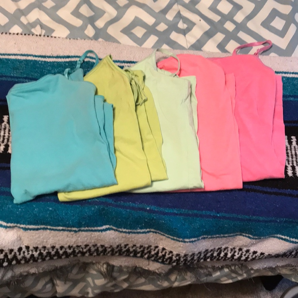 Aeropostale Medium Camis With Shelf Bras